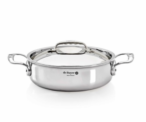 De Buyer Affinity Saucepot low with lid 24 cm