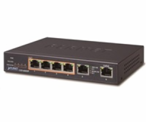 Planet GSD-604HP PoE switch 1Gbps, 6xTP, 4xPoE 802.3at/af...