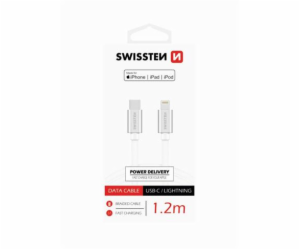 Swissten Datový Kabel Textile USB-C / Lightning Mfi 1,2 M...