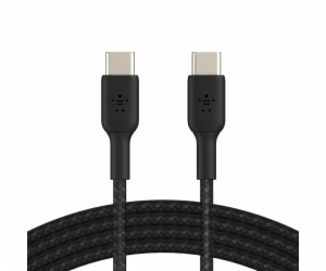 Belkin USB-C/USB-C kabel 1m oplasteny, cerny CAB004bt1MBK