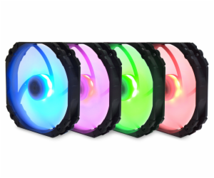 SCYTHE KF1425FD18R-P Kaze Flex 140 mm Round RGB PWM Fan 3...