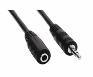 Kabel prodlužovací Jack 3,5(M) - Jack(F), 5m