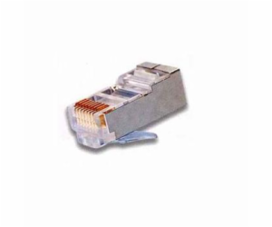 Konektor RJ45 FTP 8p8c, Cat 5e, drát, 50 micronů