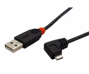 Lindy USB-A - microUSB USB kabel 0,5 m černý (31975)