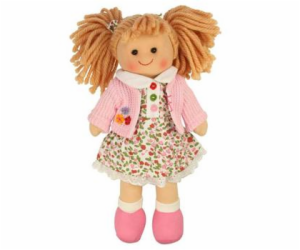 Panenka Bigjigs Toys látková Poppy, 28 cm