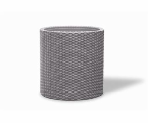 Květináč Keter Cylinder M Silver Grey