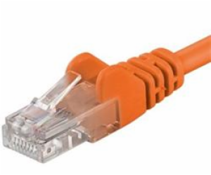 PREMIUMCORD Patch kabel UTP RJ45-RJ45 CAT5e 5m oranžová