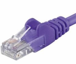 PREMIUMCORD Patch kabel UTP RJ45-RJ45 CAT5e 5m fialová