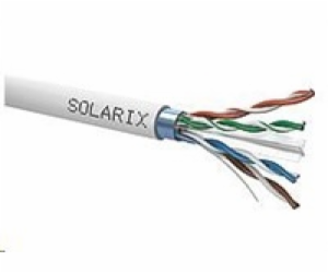 Instalační kabel Solarix FTP, Cat6, drát, PVC, cívka 500m...