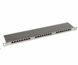 Solarix Patch panel  24xRJ45 CAT5E STP s vyvazovací lišto...