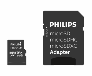 Philips MicroSDXC Card     128GB Class 10 UHS-I U1 vc. Ad...