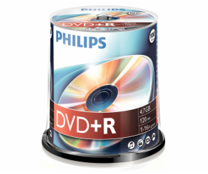 1x100 Philips DVD+R 4,7GB 16x SP