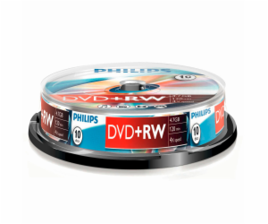 1x10 Philips DVD+RW 4,7GB 4x SP