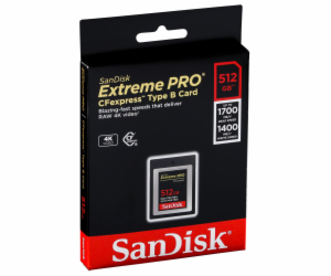 SanDisk Extreme Pro CFexpress Card 512GB, Type B, 1700MB/...