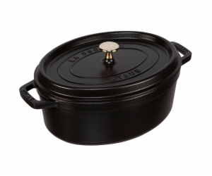 Staub Oval Cocotte, 29cm cast iron, black