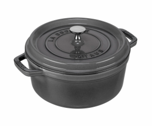 Staub Litinový 24cm 3,8L Hrnec kulatý grafitove sedý