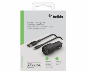 Belkin USB-A autonabijecka, 24W 1m Lightning-Kabel  CCD00...