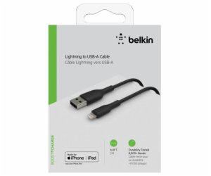 Belkin Lightning nab./sin. kabel 2m, PVC, cerny, mfi cert.