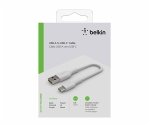 Belkin USB-C/USB-A kabel 15cm PVC, bila CAB001bt0MWH