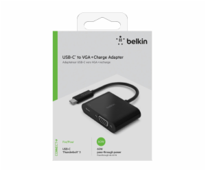 Belkin USB-C na VGA-Adapter 60W PD, cerna AVC001btBK