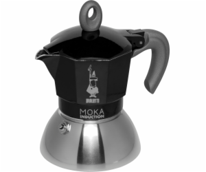 Bialetti MOKA na 2 šálky černá vhodná pro indukci