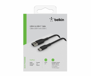 Belkin USB-C/USB-A kabel 2m opletený, cerný CAB002bt2MBK