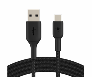 Belkin USB-C/USB-A kabel 3m oplástený, cerný CAB002bt3MBK