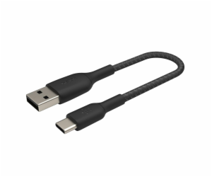 Belkin USB-C/USB-A kabel 15cm oplástený, cerný CAB002bt0MBK