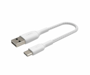 Belkin USB-C/USB-A kabel 15cm oplástený, bílý CAB002bt0MWH