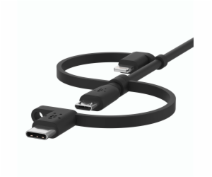 Belkin BOOST Charge univ. kabel 1,2m Lightn./Micro/USB-C ...