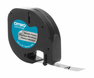 Dymo Letratag Band Metal silver 12 mm x 4 m