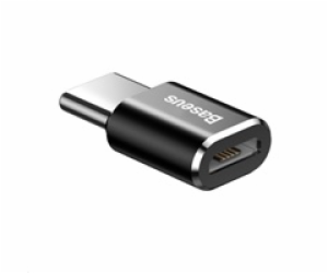 Baseus adaptér USB-C samec na MicroUSB samice 2,4A, černá