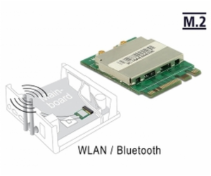 Modul DeLOCK M.2 - WLAN + Bluetooth 4.0, LAN adaptér