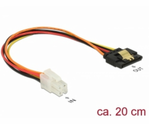 DeLOCK kabel P4 4 pin (samec) > SATA 15 pin (samice)