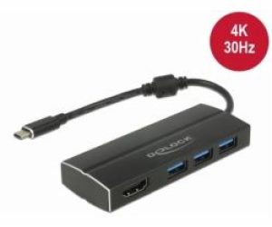 DeLOCK USB 3.2 Gen 1 hub, USB-C zástrčka > 3x USB-A zásuv...