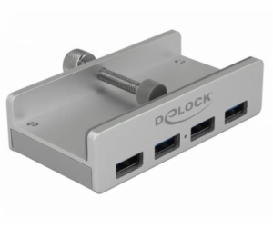 DeLOCK Externí USB 3.0 4portový rozbočovač s pojistným šr...