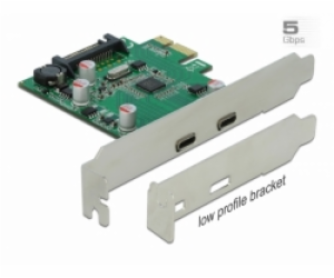 DeLOCK PCIe x1 > 2x externí SuperSpeed USB 3.2 Gen 1, USB...