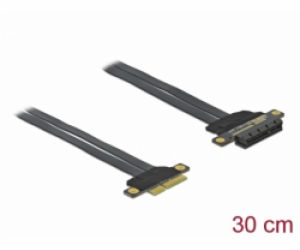 Delock Karta PCI Express Riser x4 na x4, s ohebným kabele...