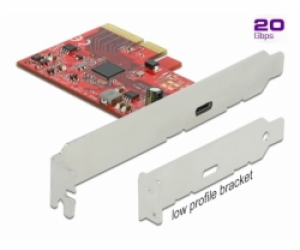 DeLOCK PCIe x4>1x externí USB-C 3.2 Gen 2x2