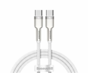 Kabel USB-C na USB-C Baseus Cafule, 100W, 2m (bílý)