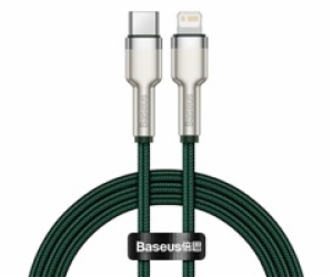 Kabel USB-C pro Lightning Baseus Cafule, PD, 20W, 1m (zel...