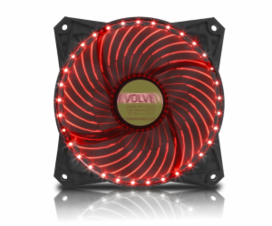 EVOLVEO ventilátor 120mm, LED 33 bodů, červený