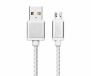 TB Touch USB - USB-C kabel, 2m, stříbrný