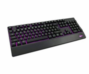 C-TECH Klávesnice KB-104BK, USB, 3 barvy podsvícení, čern...