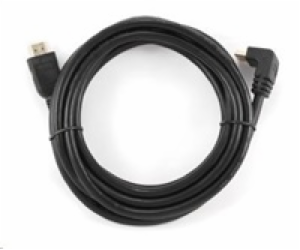 Kábel HDMI 1.4 Male/Male 3m konektor 90°