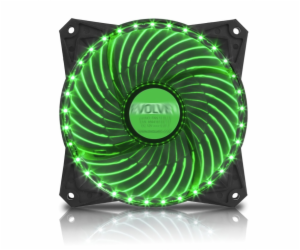 EVOLVEO ventilátor 120mm, LED 33 bodů, zelený