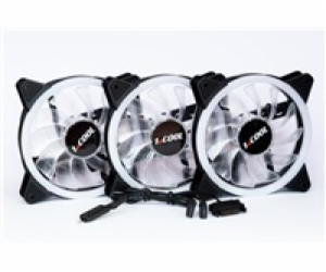 1stCOOL Fan KIT AURA EVO 1 ARGB, 3x Dual Ring ventilátor ...