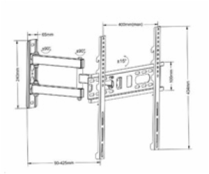 Maclean Fiber Mounts FM761 MC761 - kloubový otočný sklopn...