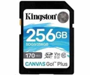 Kingsto Canvas Go! Plus 256 GB UHS-I U3 SDCG3/256GBSP Kin...