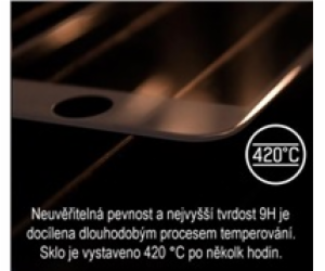 3mk tvrzené sklo HardGlass MAX pro Huawei P40 Pro, černá